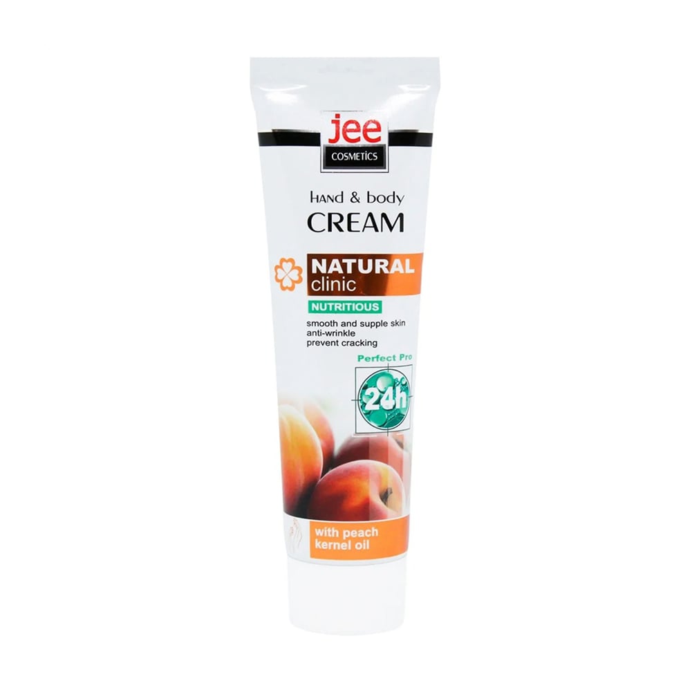 Живильний крем для рук та тіла Jee Cosmetics Nutritious Hand &amp; Body Cream з олією кісточок персика, 100 мл